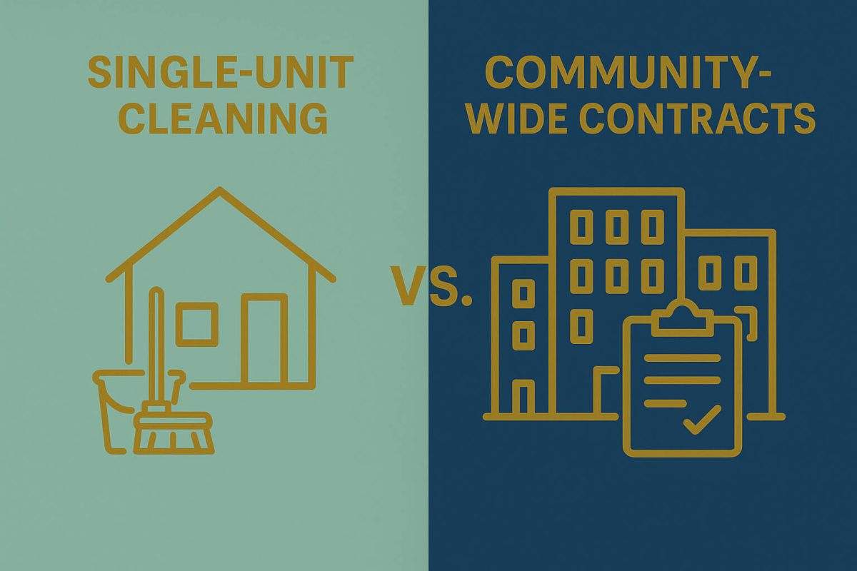 Community-Wide Contracts vs. Single-Unit Cleaning