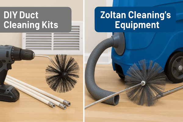 DIY Duct Cleaning Kits vs. Zoltan Cleaning’s Professional