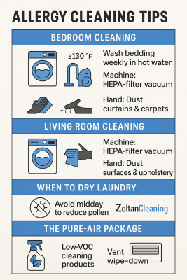 Allergy Cleaning Tips Infographic