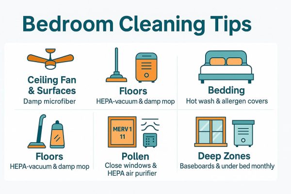 Bedroom Cleaning Tips