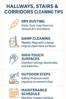 Cleaning Tips for Hallways & Stairs