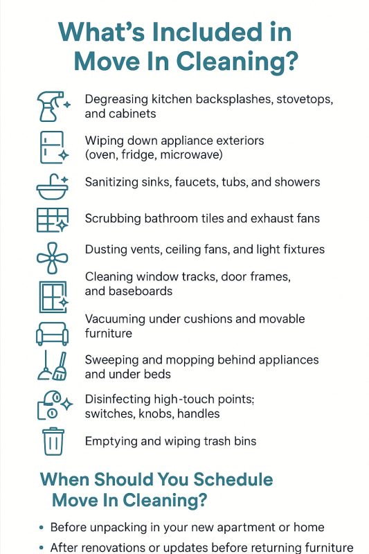 Move-In Cleaning Checklist Infographic