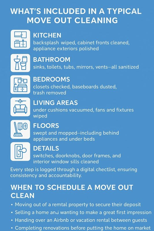 Move-Out Cleaning Checklist Infographic